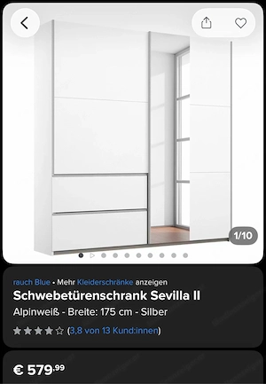 Schwebetürenschrank Bild 4