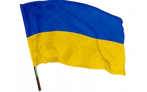 Ukraine Fahne 112x70 im SET mit Fahnenstock 1,20m Bild 2