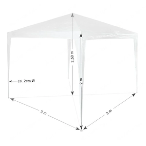 #SALE# Gartenpavillion mit Seitenteile 3x3m Bild 5
