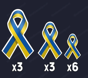 Artikel: 12x Solidarit t Pray Freiheit Ukraine Aufkleber Hochwertiger Artikel aus unserem Online-Sho Bild 3