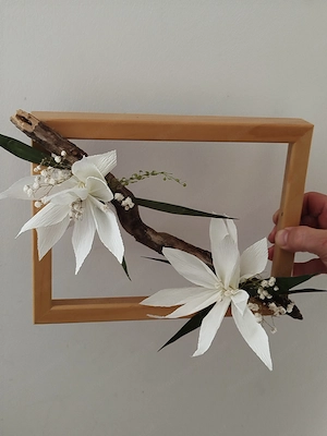 Deko Blumen Bild neu Handmade  Bild 2