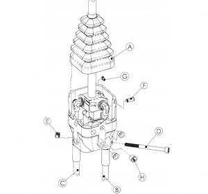 Artikel: GABELJOYSTICK OHNE TASTEN Bowdenzug 2x2m Hochwertiger Artikel aus unserem Online-Shop Bild 5