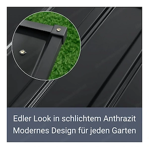 Artikel: Maehroboter Garage Rasenmaeher Dach Carport aus Metall 86 98 63 cm Hochwertiger Artikel aus Bild 6