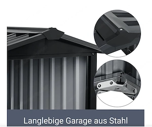 Artikel: Maehroboter Garage Rasenmaeher Dach Carport aus Metall 86 98 63 cm Hochwertiger Artikel aus Bild 3