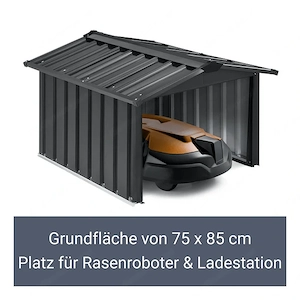 Artikel: Maehroboter Garage Rasenmaeher Dach Carport aus Metall 86 98 63 cm Hochwertiger Artikel aus Bild 8