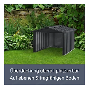 Artikel: Maehroboter Garage Rasenmaeher Dach Carport aus Metall 86 98 63 cm Hochwertiger Artikel aus Bild 7