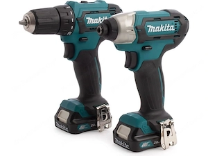 Makita Bohr und Schlagschrauber Set CLX228AJ mit 2 Akkus Ladegeraet und Koffer Bild 3