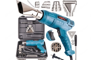 Heissluftpistole Heissluftgeblaese Heissluftfoen Starter Set mit Koffer 2400W