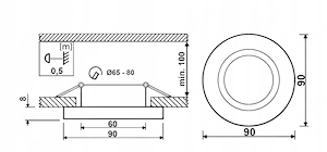 SALE Spot Einbaustrahler Innenlampe LED im SET mit Leuchtmittel Bild 2