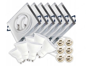 SALE Spot Einbaustrahler Innenlampe LED im SET mit Leuchtmittel