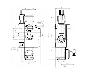 Artikel: Hydraulikverteiler Monoblock Hebelsteuerung 40l 05P40 5Fach Hochwertiger Artikel aus unsere Bild 4