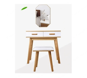 BESTDEAL Schminktisch komplett mit Hocker und Spiegel SET Bild 4