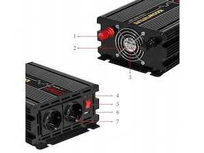Artikel: #Bestdeal# Inverter inverter converter 2-24V   210-230V 1000W   2000W Hochwertiger Artikel  Bild 3