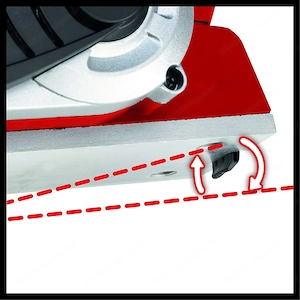 Einhell Elektrohobel TE PL 900 900 W bis 3 mm Spantiefe grosse Messerwelle Fussplatte mit 3 V Nuten Bild 8