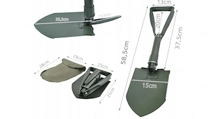 Artikel: Multifunctional shovel folding spade military shovel ax saw camping outdoor Hochwertiger Ar Bild 4