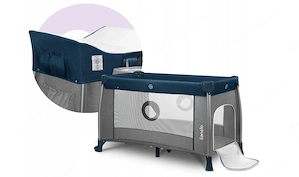 2in1 Kinder Reisebett Baby Laufstall Kinderreisebett mit Wickeltisch 68x 125 Bild 5