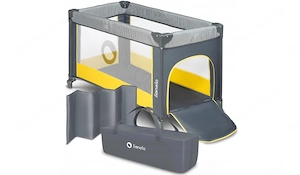 2in1 Kinder Reisebett Baby Laufstall Kinderreisebett mit Wickeltisch 65x125