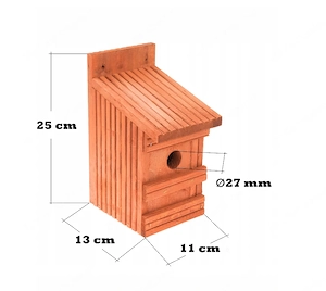 Artikel: HANDMADE unique nesting box - birdhouse - nesting box - bird food Hochwertiger Artikel aus  Bild 3