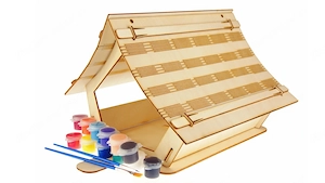 Artikel: Craft nesting box - birdhouse - nesting box - bird food CRAFT SET Hochwertiger Artikel aus 
