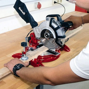 Artikel: Einhell Kapp Gehrungssaege TC MS 2112 1600 W Saegeblatt OE 210 mm Schnittbreite 120 mm schw Bild 6