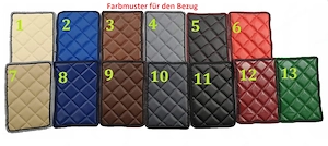 Artikel: handmade mercedes actros mp4 mp5 quilted mats doormat - fixed passenger seat + embroidery - Bild 3