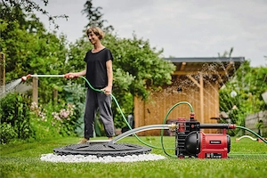 Einhell Gartenpumpe GE GP 1145 ECO 1.100 W 4500 L h max. Foerrdermenge Wasserfuell Schmutz Sauganzei Bild 7