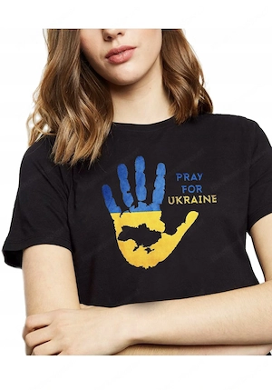 Artikel: HANDMADE Solidarity Free Freedom Ukraine T-Shirt all sizes S M L XL XXL Hochwertiger Artike Bild 3