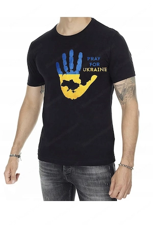 Artikel: HANDMADE Solidarity Free Freedom Ukraine T-Shirt all sizes S M L XL XXL Hochwertiger Artike