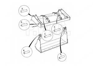 Artikel: BUSHING SHOVEL Front JCB 3CX 4CX SET Hochwertiger Artikel aus unserem Online-Shop Bild 3