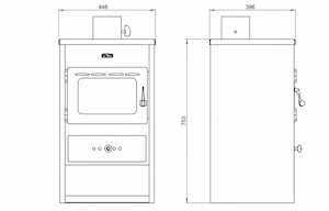 Artikel: Fireplace wood stove oven workshop stove 9KW Hochwertiger Artikel aus unserem Online-Shop Bild 3