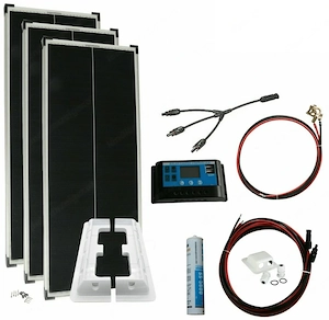 Komplettpaket Solarpanel 300 Watt Solaranlage fuer Camper Wohnwagen Wohnmobile