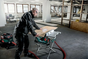 Metabo Tischkreissaege TS 254 M Set mit Untergestell 1500 W Saegeblatt 254x30 mm Saege klappbar Tisc Bild 5