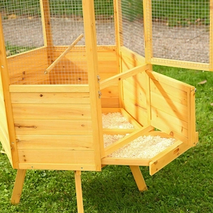Artikel: Hexagonal bird cage XXL bird house bird aviary aviary house wood Hochwertiger Artikel aus u Bild 5