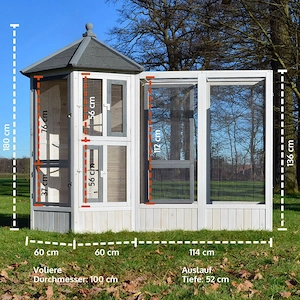 Artikel: Bird Aviary Bird Cage Bird House Bird Cage Set Hochwertiger Artikel aus unserem Online-Shop Bild 4