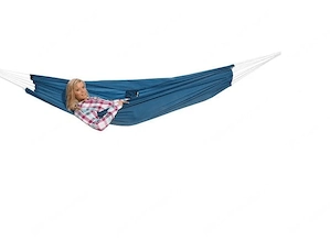 HIGH PEAK Haengematte mit Karabiner ultraleicht Blau 220 x 140 cm bis 110 kg