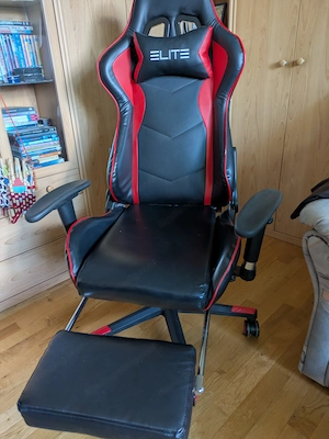Gaming Stuhl mit Fußstütze  Bild 2