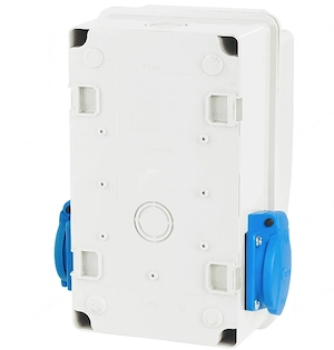 Artikel: #SALE# Electrical wall distributor 2x SCHUKO 1x CEE 32A construction power box Hochwertiger Bild 2