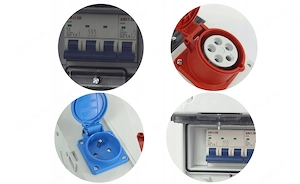 Artikel: #SALE# Electrical wall distributor 2x SCHUKO 1x CEE 32A construction power box Hochwertiger Bild 4