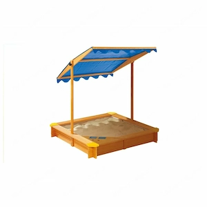 PLAYTIVE Sandkasten mit Dach und Eisdiele Bild 3