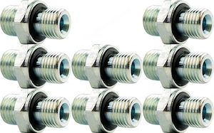 hydraulischer Verteiler 40 l gesteuert durch einen Joystick und einen Hebel mit Anschlussstuecken Bild 5