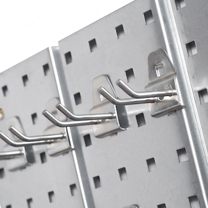 BESTSELLER Werkzeugwand Metall Set Werkzeughaltern mit Lochwand Lagersystem Warkzeuglochwand Wandreg Bild 3