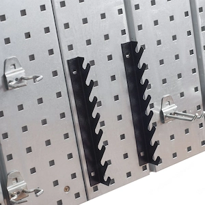 BESTSELLER Werkzeugwand Metall Set Werkzeughaltern mit Lochwand Lagersystem Warkzeuglochwand Wandreg Bild 4