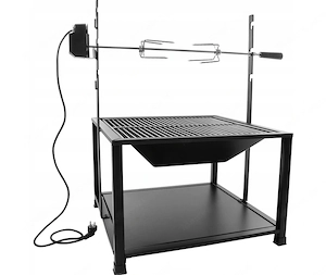 NEUHEIT Feurschale trifft Grill mit elektro Drehspiess komplett Set Bild 4