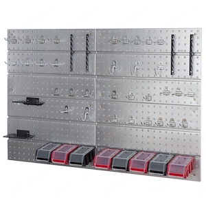 BESTSELLER Werkzeugwand Metall Set Werkzeughaltern mit Lochwand Lagersystem Warkzeuglochwand Wandreg