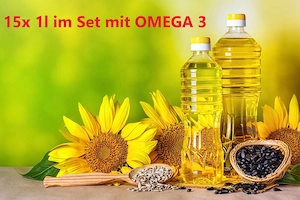 Artikel: PREMIUM sunflower oil cooking oil 100% 15l (15x1l) SET Hochwertiger Artikel aus unserem Onl