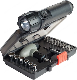 Black Decker 30tlg. SOS Bit Set mit Sicherheitsweste LED Taschenlampe ideal fuers Auto kleiner Helfe Bild 3