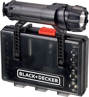 Black Decker 30tlg. SOS Bit Set mit Sicherheitsweste LED Taschenlampe ideal fuers Auto kleiner Helfe Bild 5