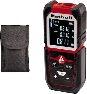 Einhell Laser Distanzmesser TC LD 50 bis 50 m Messreferenz Vorder Hinterkante oder Anschlagplatte Py
