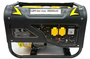 Artikel: Powerful 6.5 HP power generator gasoline emergency generator 2800W Hochwertiger Artikel aus