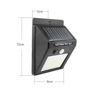 4X LED Solarleuchte mit Bewegungsmelder Aussen Sensor Strahler Lampe Bild 3